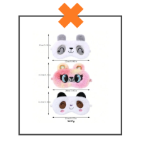 Slaapmasker panda nw